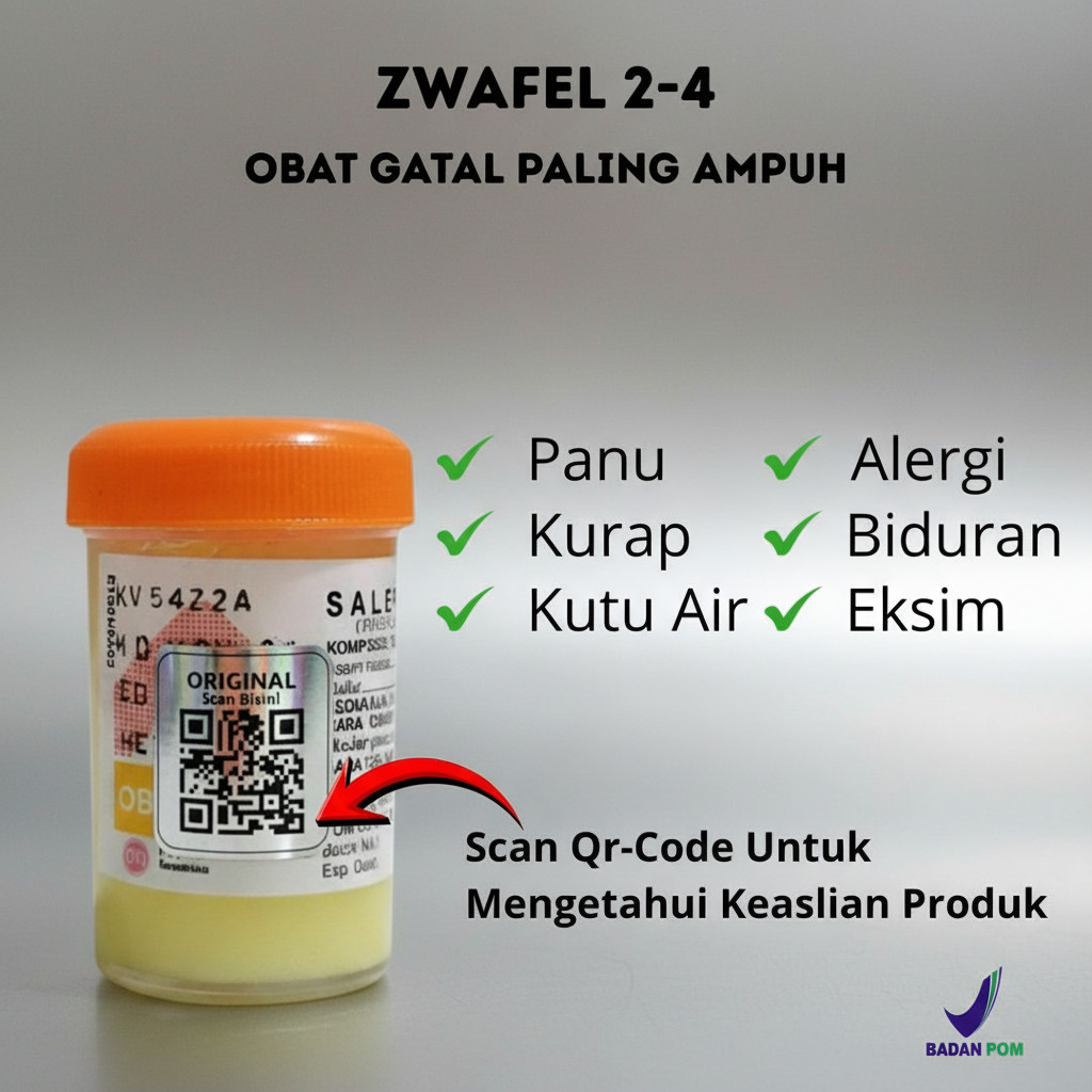 TERMURAH Salep Zwafel 2-4 Original BPOM Obat Gatal Scabies Selangkangan Salep 24 Eksim Panu Kadas As