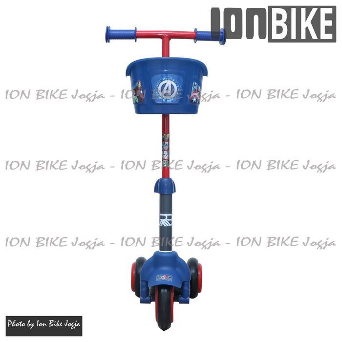 Skuter Anak RMB Roda 3 D007 D 007 Frozen Avenger - Scooter Rd3 Otoped - Blue - Avenger