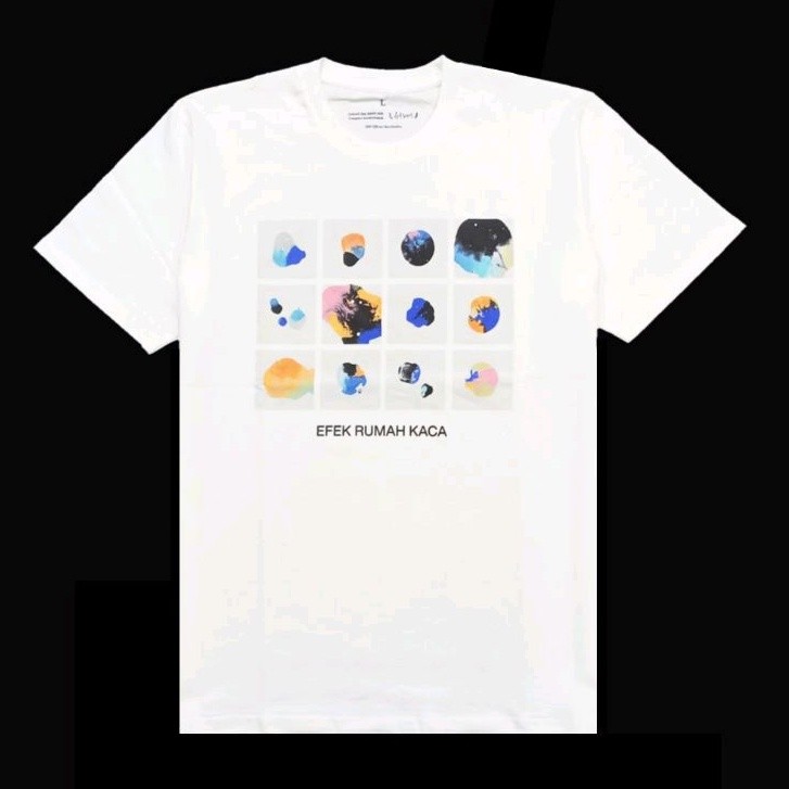 (COD) Tshirt EFEK RUMAH KACA - RIMPANG Putih | Efek Rumah Kaca Official Merchandise