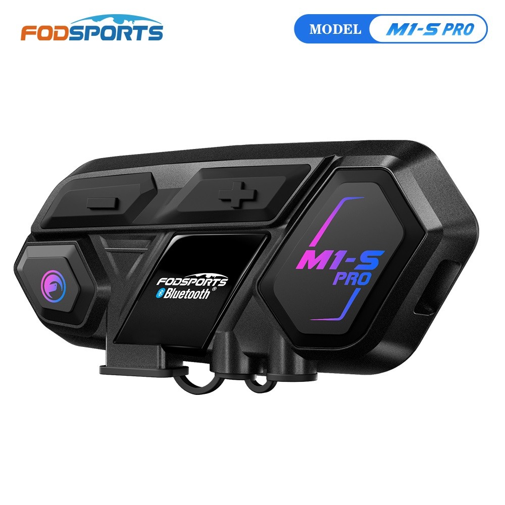Fodsports M1-S Pro Helmet Intercom Motorcycle Helmet Bluetooth Headset Wireless Interphone 8 Riders 