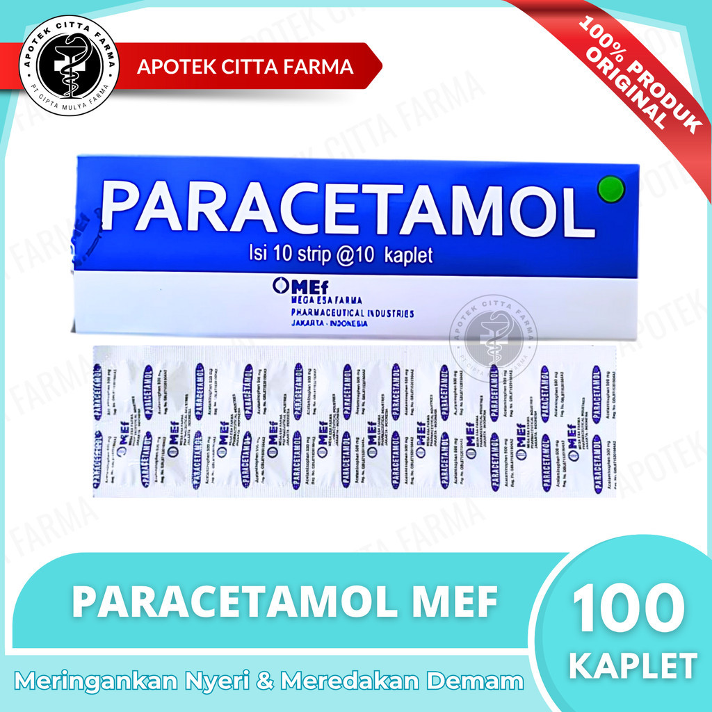Paracetamol Mef 500 Mg Tablet 1 Box