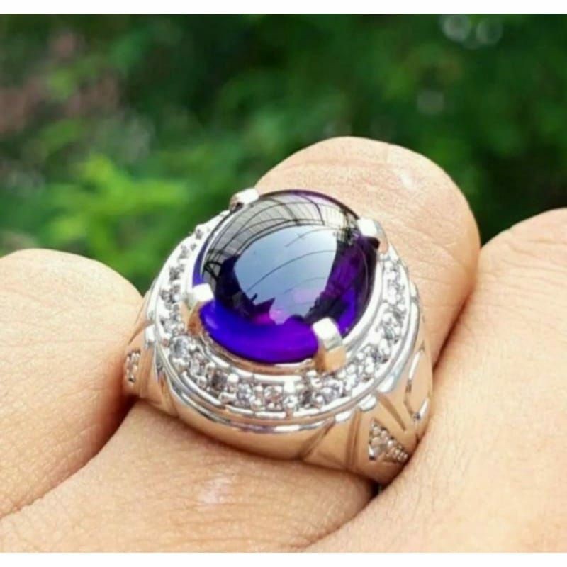CINCIN BATU KECUBUNG TOP KRISTAL ASLI NATURAL 100%