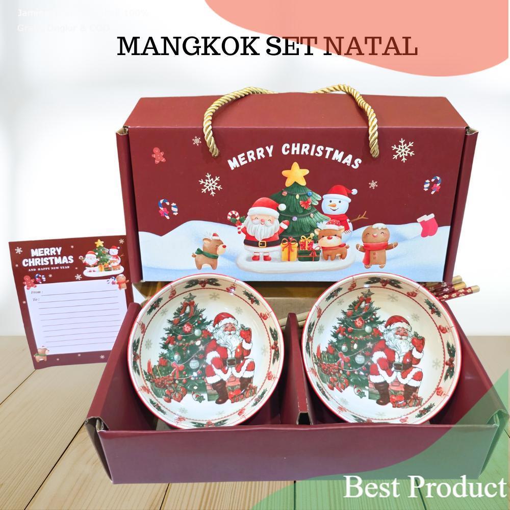 Hampers Mangkok Set Natal Premium / Christmas Gift Set Natal Mangkok / Bingkisan Elegan Koleksi kado