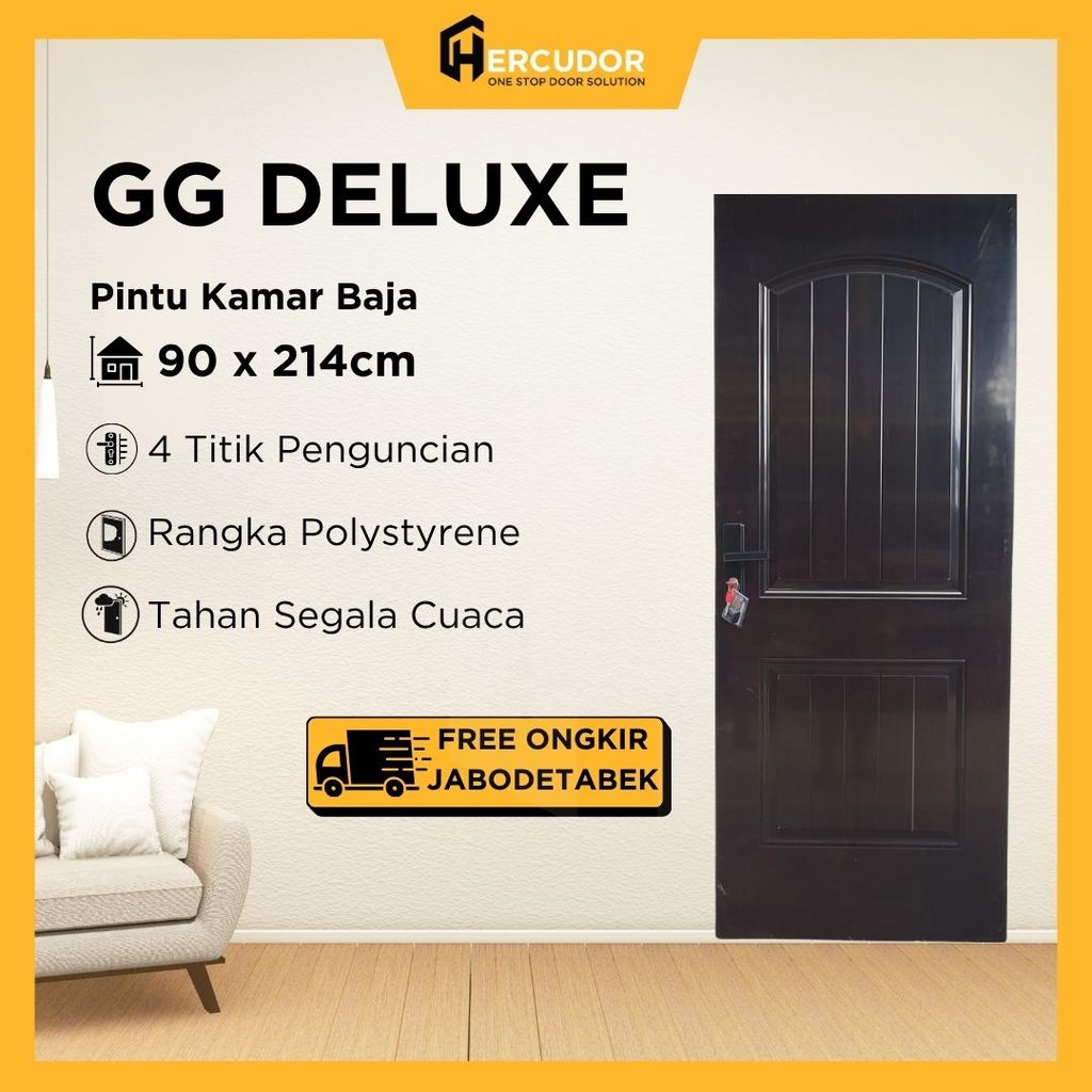 GG DELUXE - Pintu Utama / Pintu Kamar Tidur Baja Premium GG DELUXE SERIES 90x214