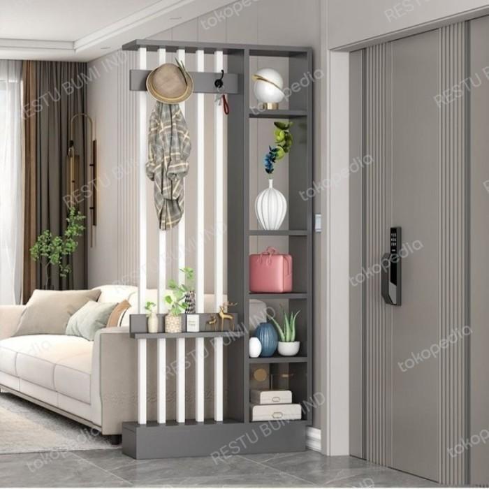 Rak Partisi Penyekat Ruangan Rumah Tamu Penyekat Kantor 160x20x200