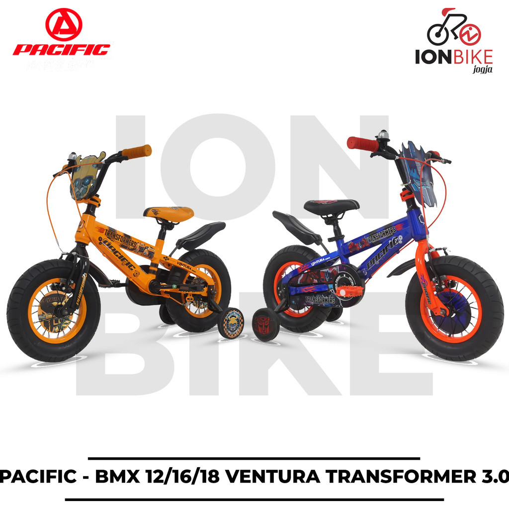 Sepeda BMX 12 16 18 Pacific Ventura Transformer Ban 3.0 Transformers Terbaru Besar Tebal Kuat Spider