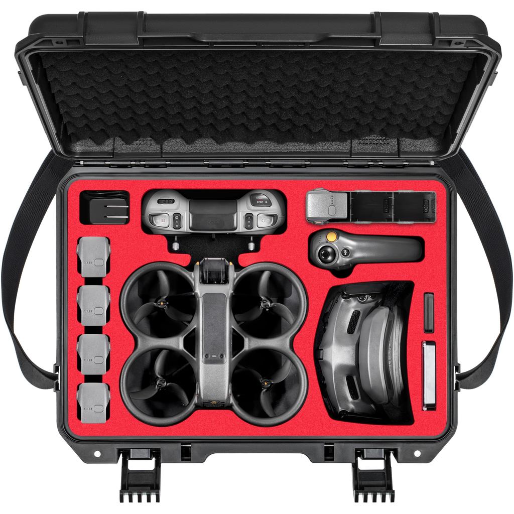 Carrying Hard Case for DJI Avata 2 Fly More Combo with DJI Goggles 3/RC Motion 3/FPV Remote Controll
