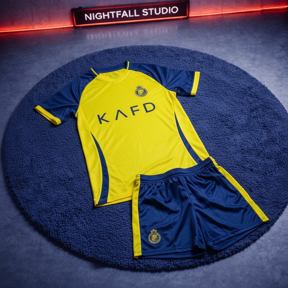 JERSEY AL NASR JERSEY RONALDO FANTASY PRINTING SETELAN ANAK DEWASA