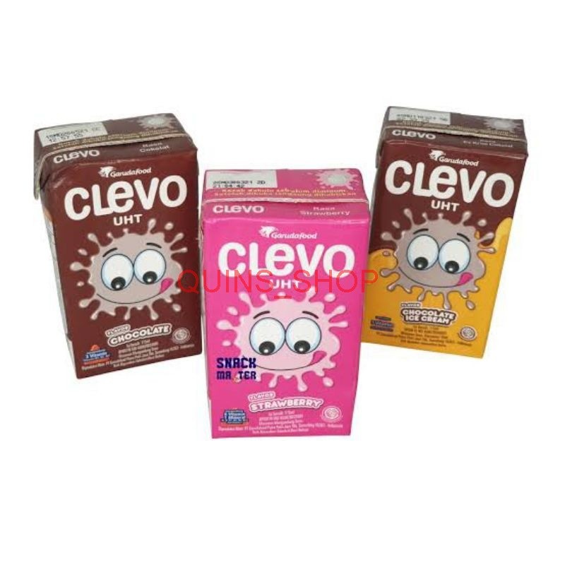 Susu Kotak Clevo 115ml / Susu Kotak / Clevo coklat / clevo strawberry / clevo kotak murah quins_shop