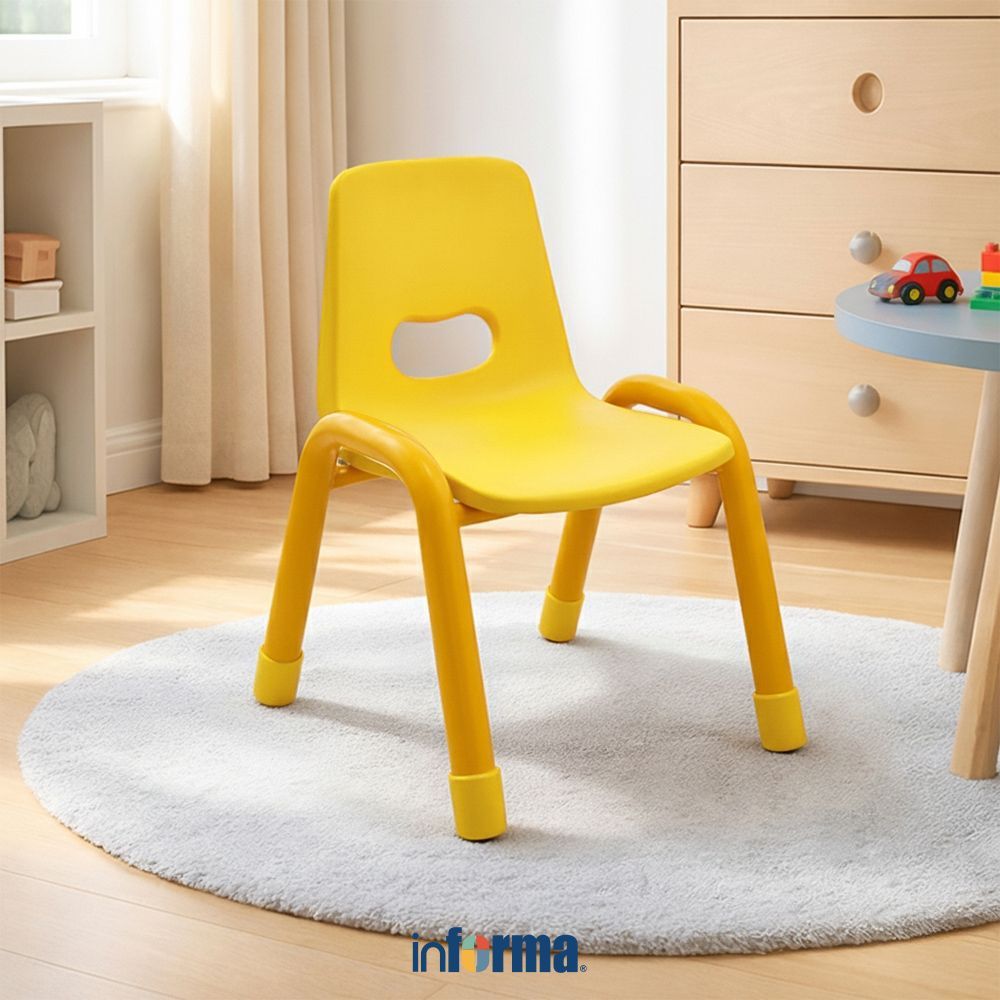 Informa Oya Kursi Anak - Kuning Tempat Duduk Anak Kids Chair Bangku Sandaran Bangku Plastik Bangku A