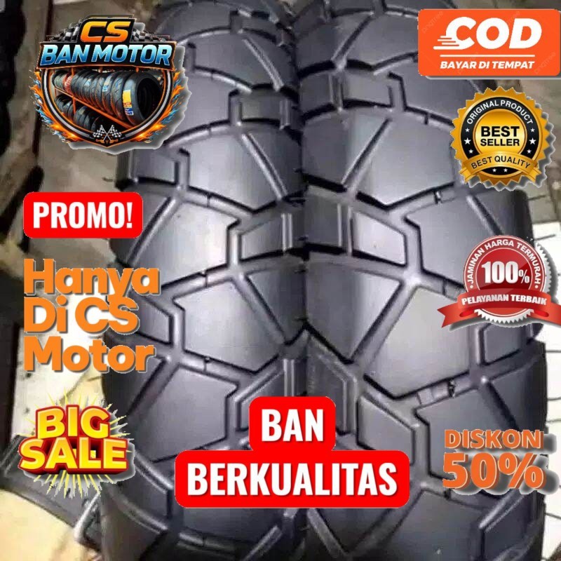 PROMO SALE NEW Ban matic sepasang semi trail ukuran 80/90 - 90/90 ring 14