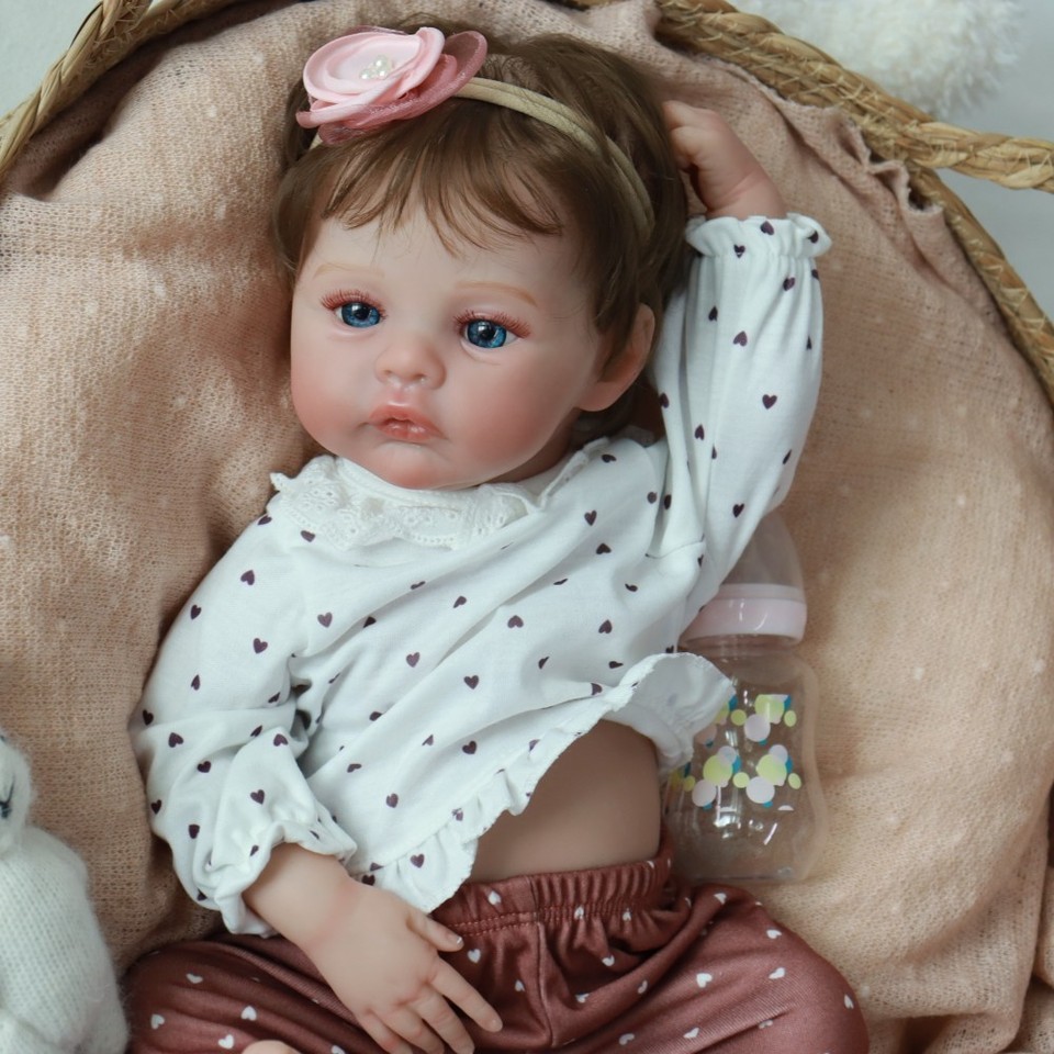 48cm Reborn Baby Real Doll Full Body Silicone Vinyl Bebe Girl Already Finished Painted Realistic Ali