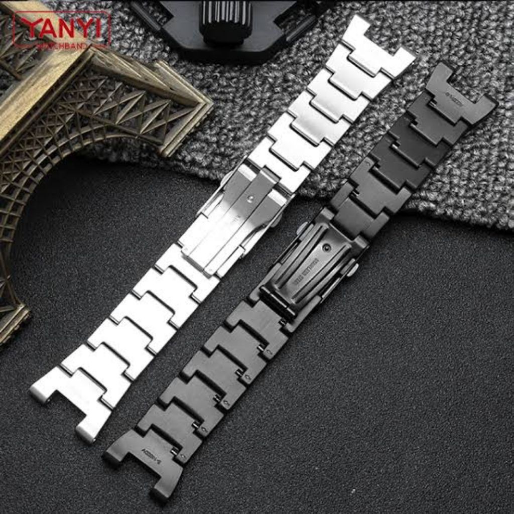 CASIO G-SHOCK GST-300 GST 300 310 B100 400 gst-b100 Rantai stainless steel Rante Tali strap jam tang