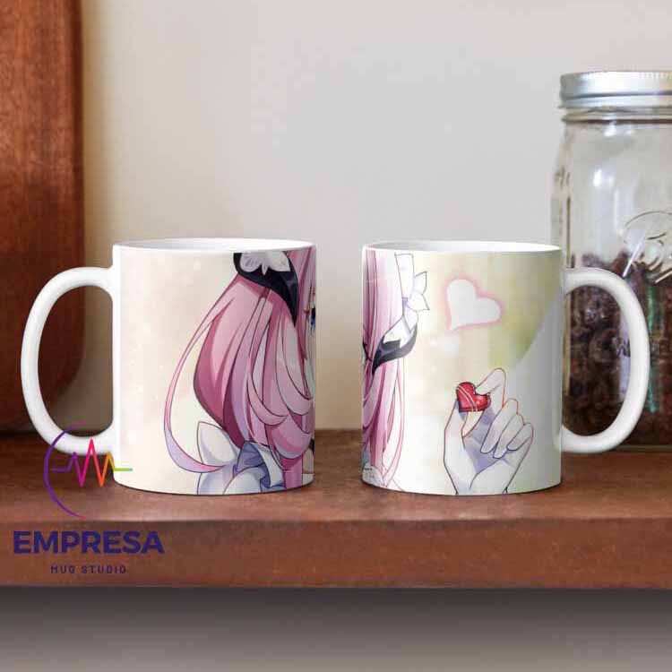 Mug Motif Maid Elysia Honkai Impact Ceramics Coffee Mug