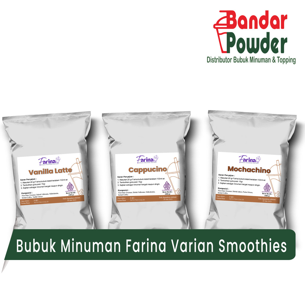 Bubuk Minuman Varian Kopi - Farina Serbuk Minuman Premium