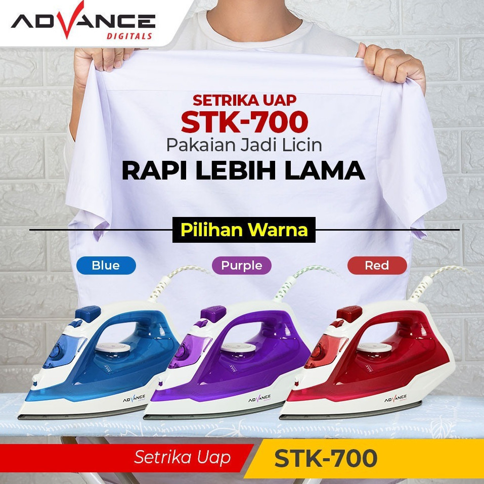 Setrika Uap Advance STK-700 Anti Lengket