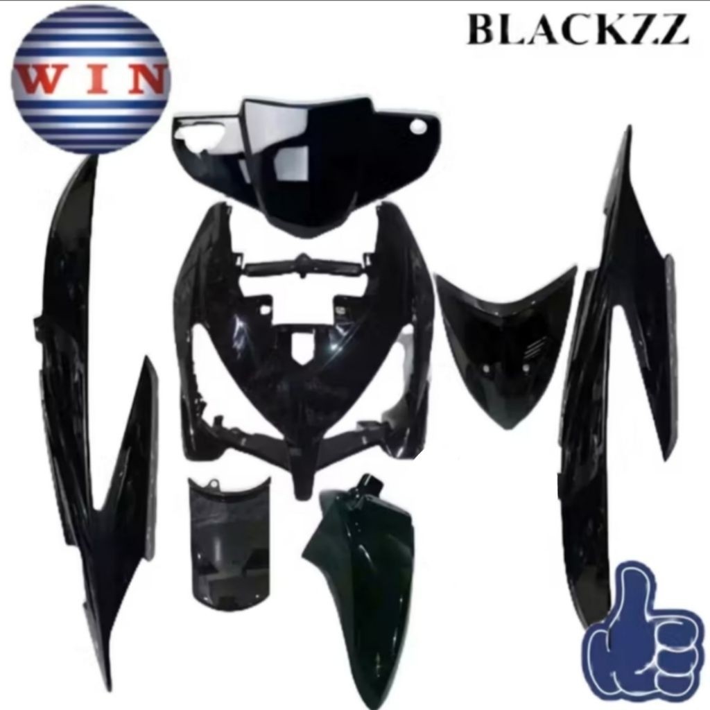 Body Full Set Halus Vario 110 CW HITAM VARIO LAMA KARBU Original WIN