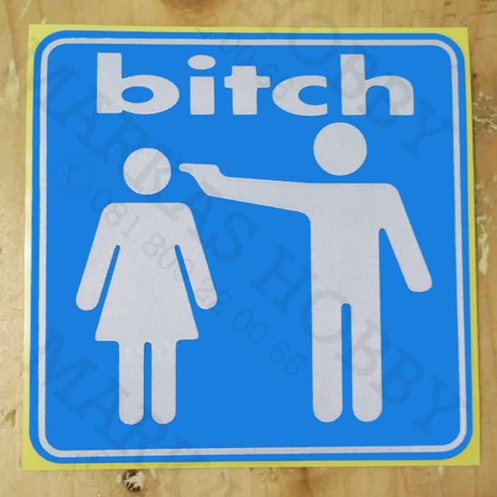 Sticker bitch Skateboard Cutting Stiker Kalcer Aesthetic