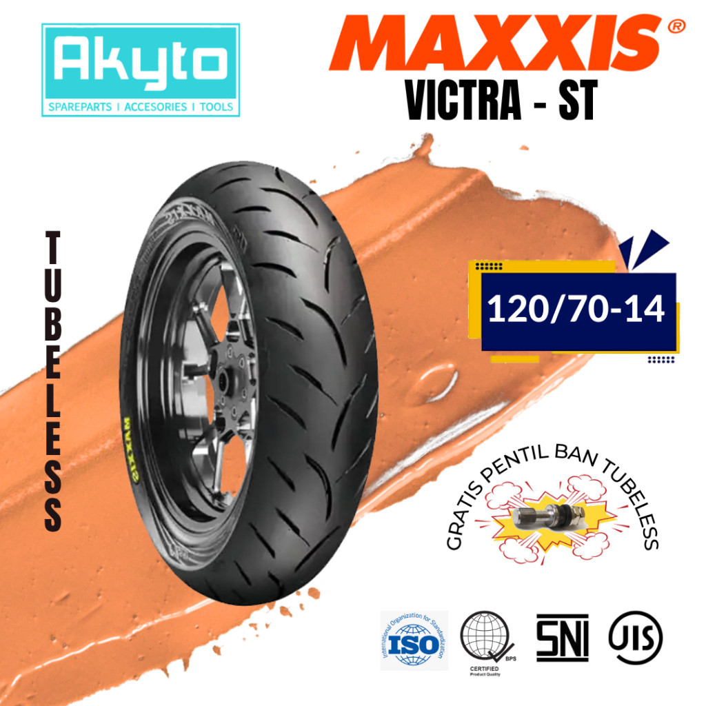 [VICTRA ST] MAXXIS S98ST / MEDIUM DUAL COMPOUND TUBELESS FREE PENTIL RING 14 R14 98 ST [120/70-14]