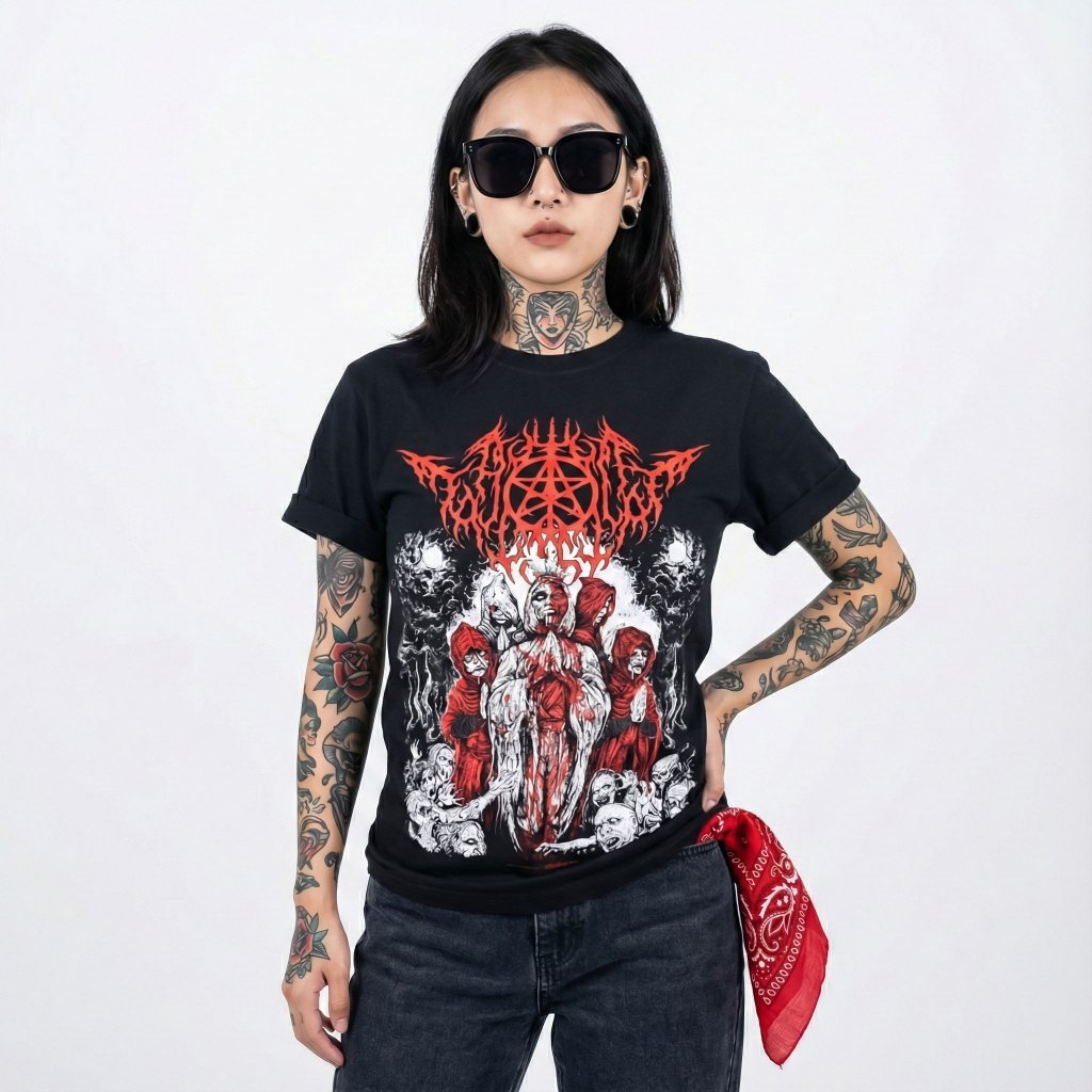 Tshirt Tahlilan - Menuju Tuhan Katun - Rilisan Metalgear S-XXL