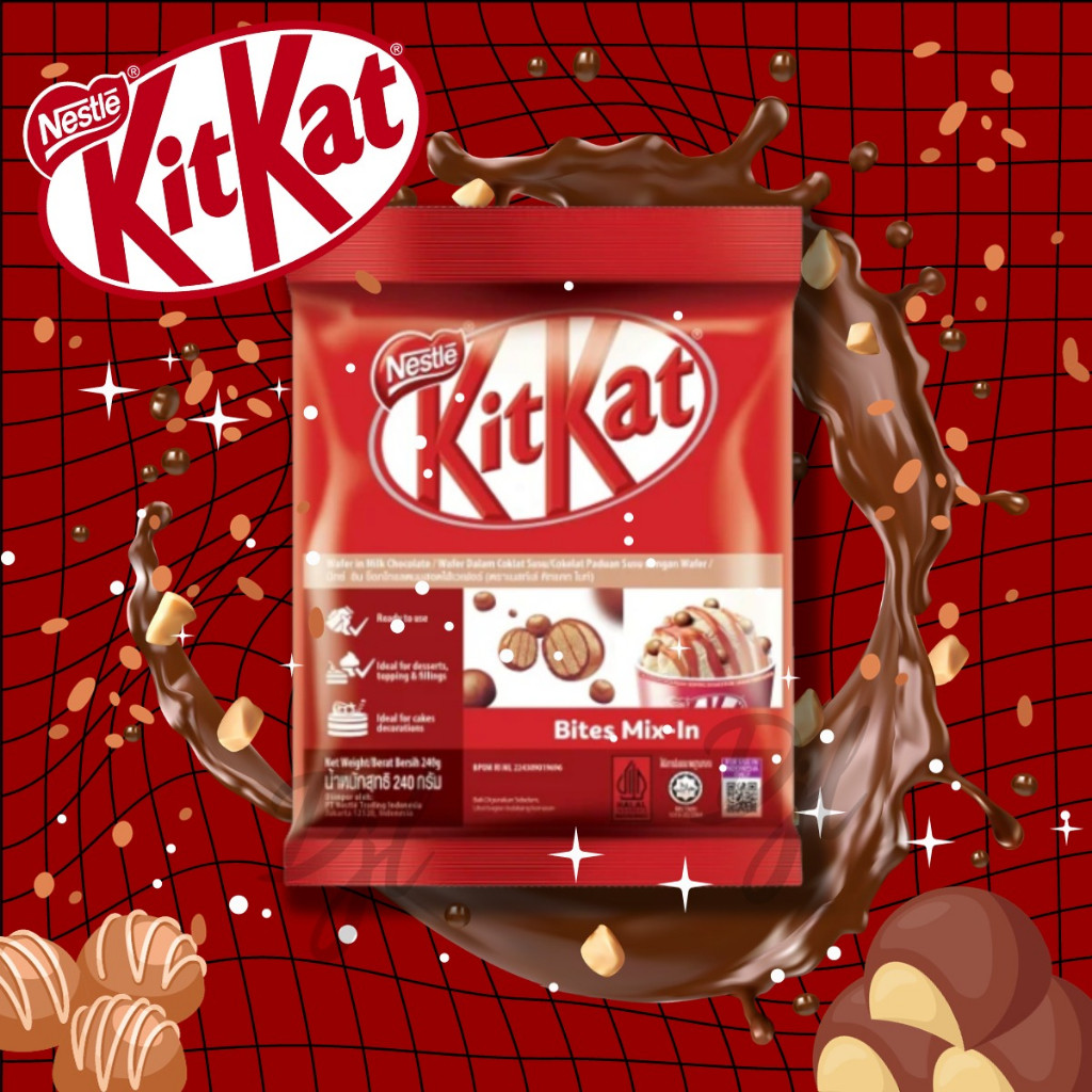 (Mala-Mali) NESTLE KitKat Bites Mix-in Wafer dalam Coklat Susu