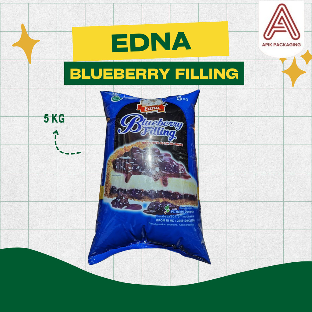 Edna Blueberry Filling 5Kg – Selai Isi Roti & Donat