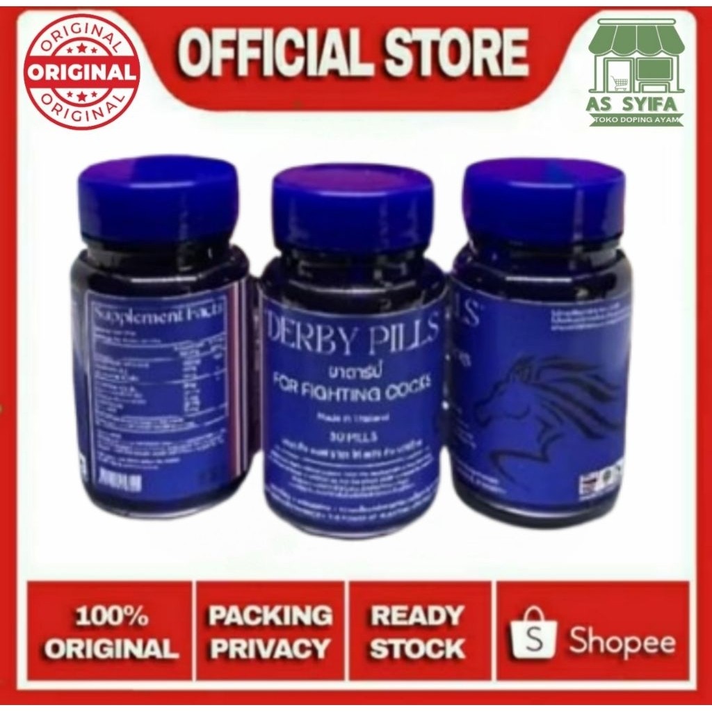 DERBY PILLS doping ayam aduan import Thailand original obat ayam, ayam laga, Taji ayam, ayam Thailan