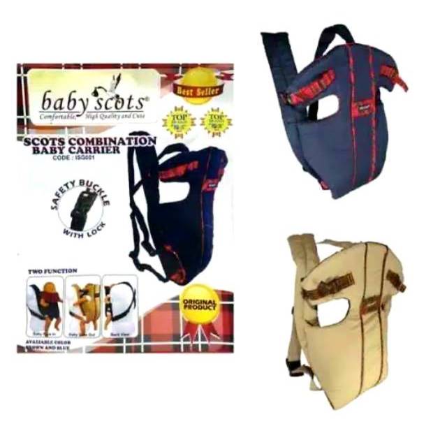 BABY SCOTS Gendongan Bayi Baby Scots - Baby Carrier / Gendongan Depan ISG001