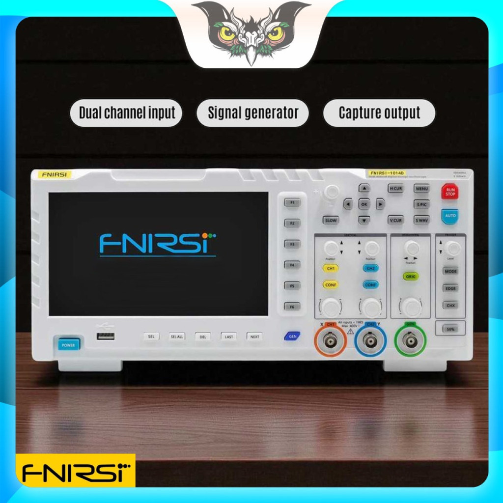 Tester Digital Osiloskop 2in1 Dual Channel 100MHz 1GSa/s 7 Inch