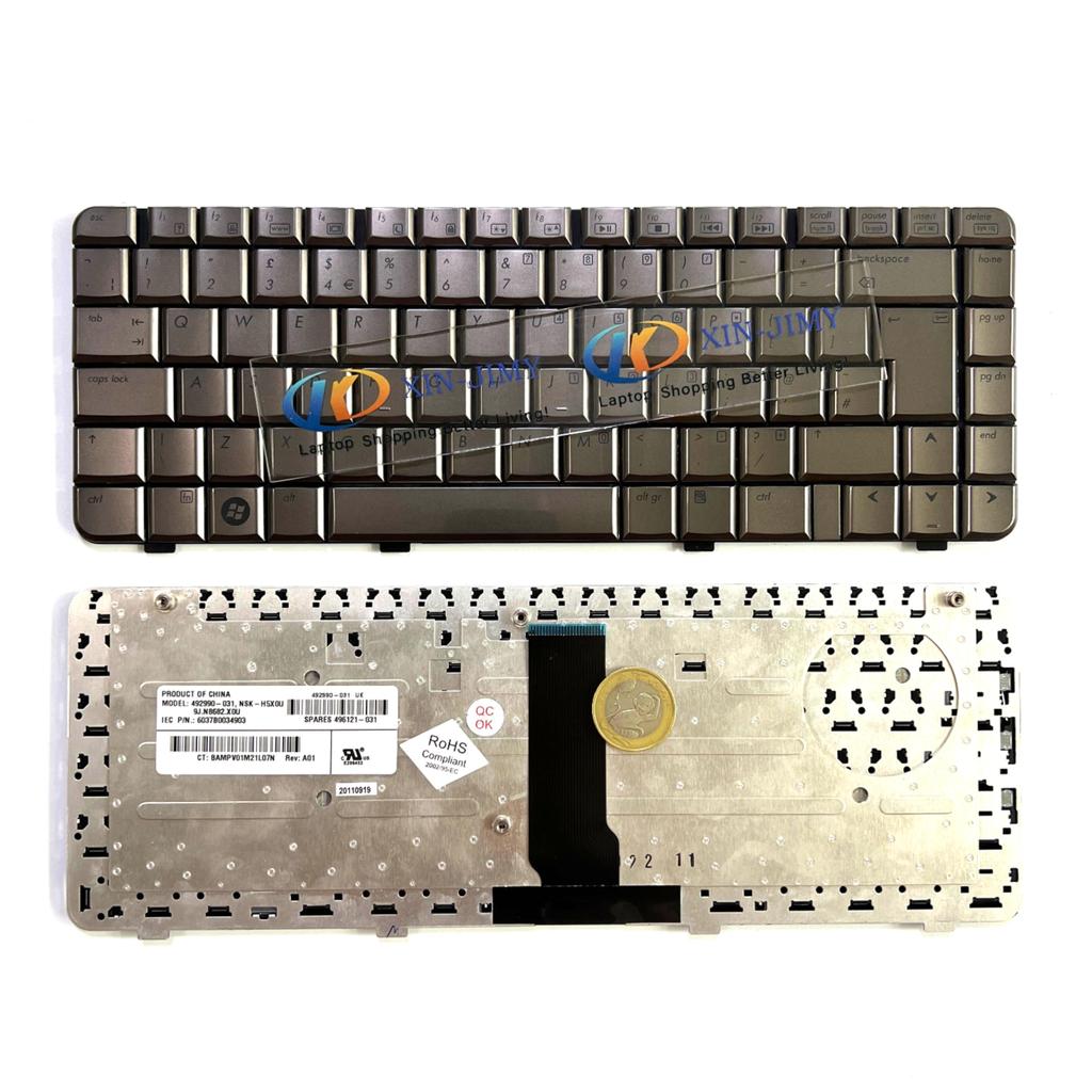DV3000 UK Keyboard For HP Pavilion DV3100 DV3500 DV3500T DV3600 DV3600T Laptop Bronze