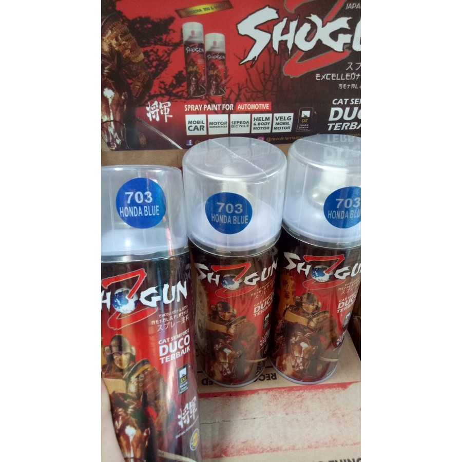 Cat semprot duco shogunz pilok shogun z candytone honda blue 703 400cc candy tone biru