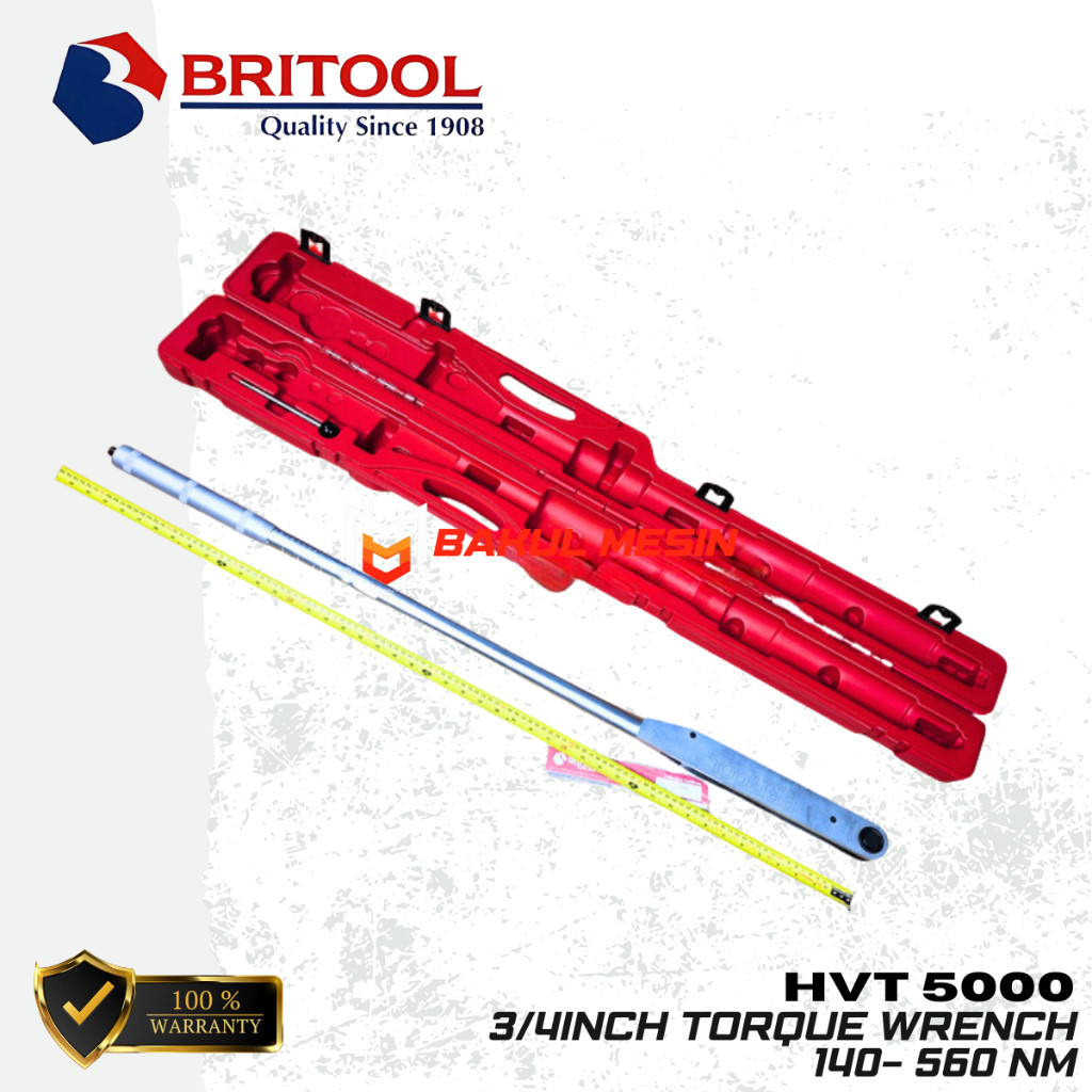 BRITOOL HVT5000 Kunci momen kunci torsi torque wrench 140- 560 Nm HVT 5000