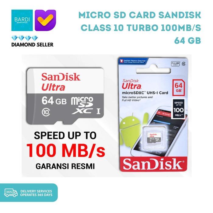 Sandisk Memory Card MicroSD 64 GB MIcro SD Ultra Class 10 64 GB