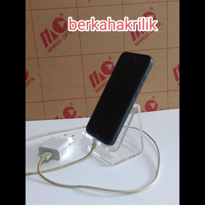tatakan hp di meja/stand hp akrilik/sandaran hp akrilik