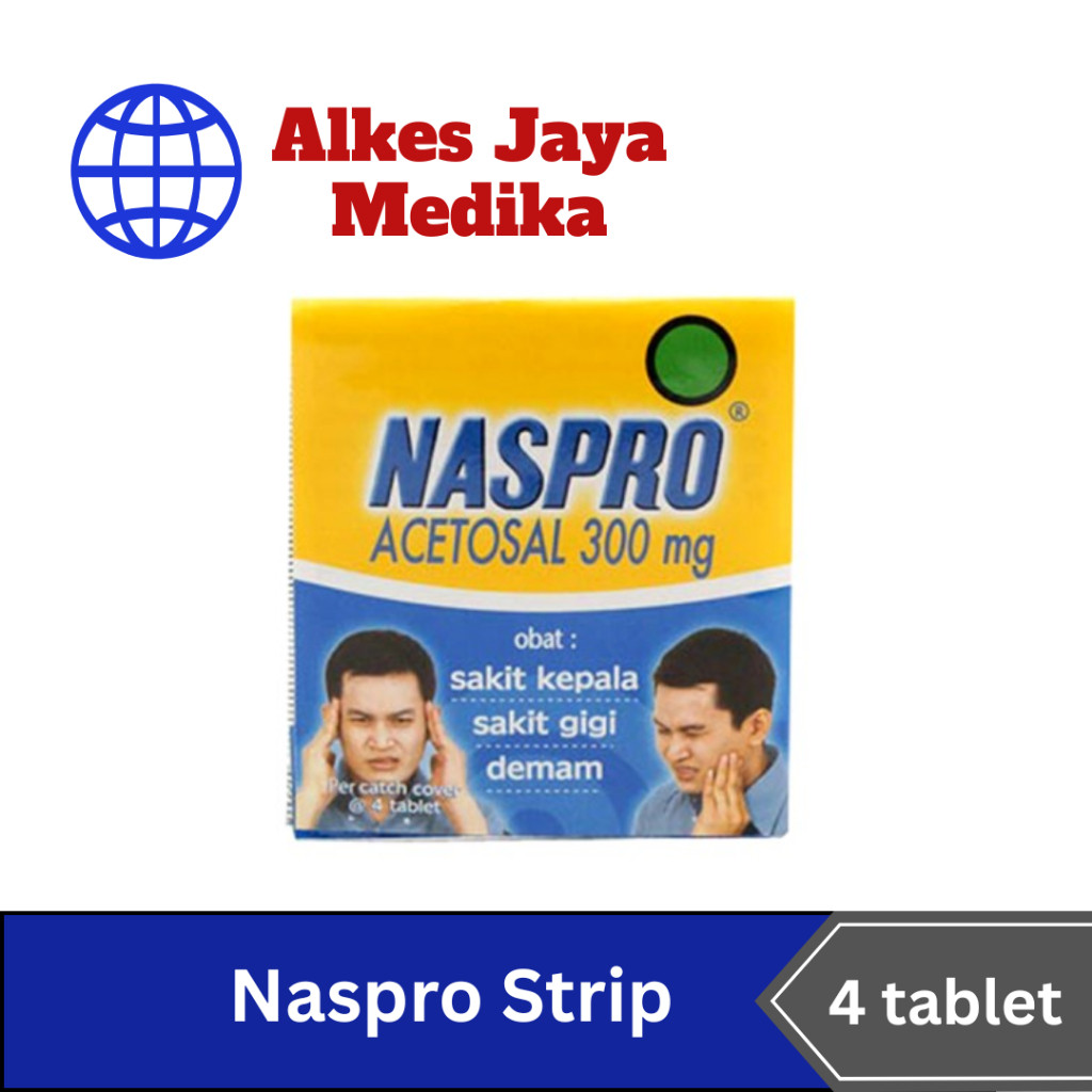 Naspro Isi 1 tablet - Obat Sakit Kepala / Demam / Sakit Gigi ECER SATUAN