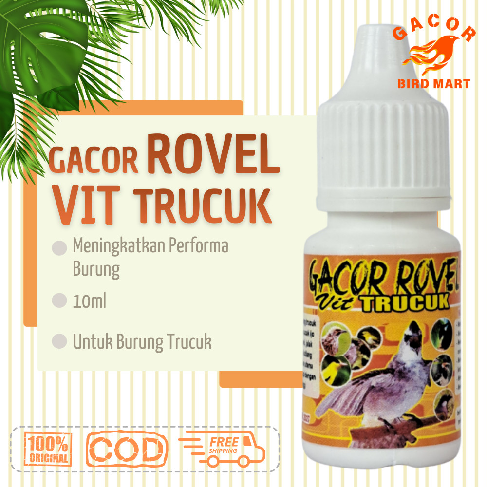 Vitamin Gacor Rovel Burung Trucuk Vitamin Penggacor Burung