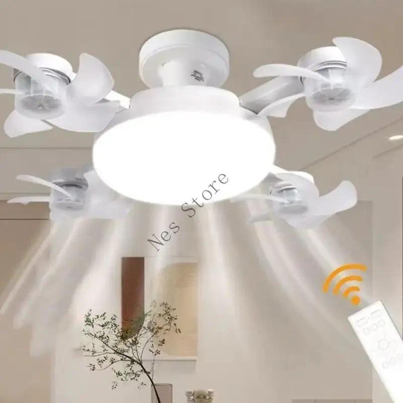 Remote Controlled Ceiling Fan Ceiling Light with Fan Ceiling Fan LED Ceiling Garage Light Plastic Te