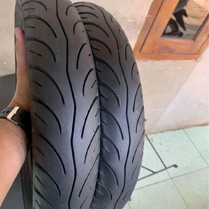 ban metik batikan sepasang tubeless presa UK 80/90 dan 90/90-14 Setok ready