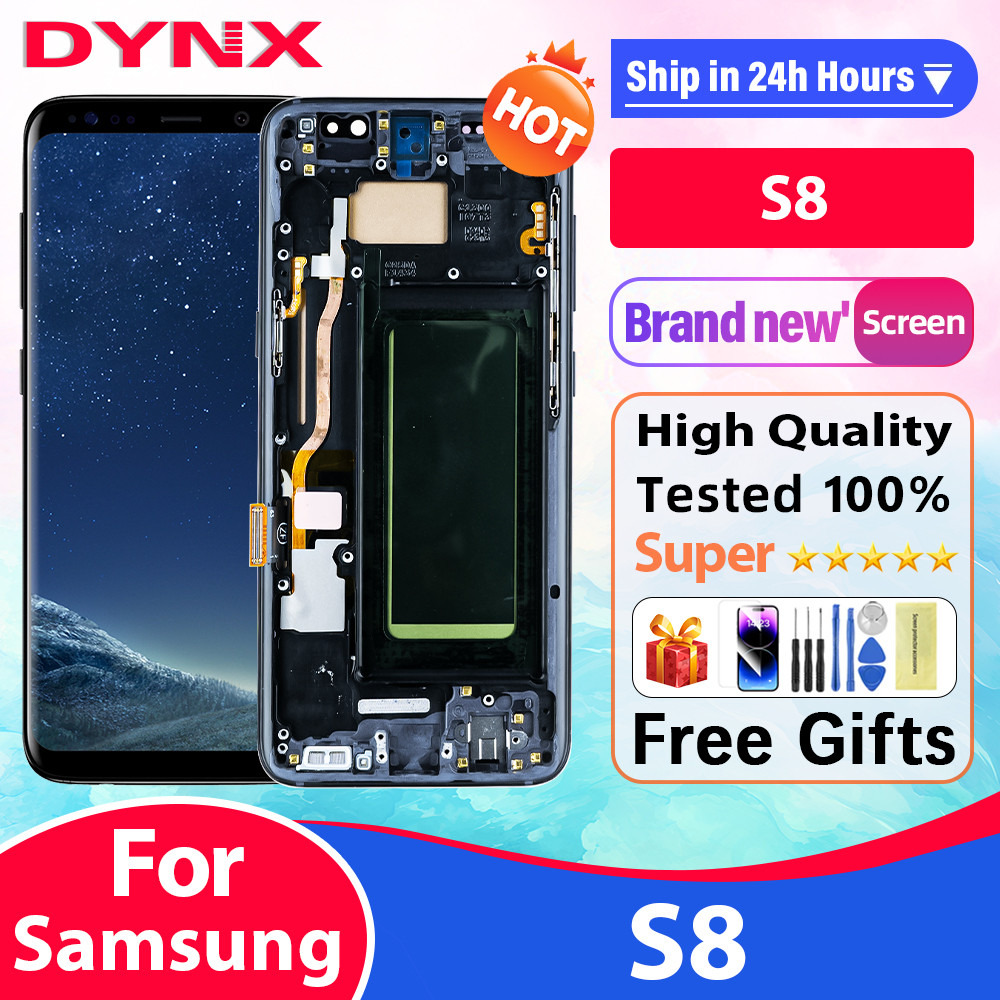 100% Tested S8 TFT LCD For Samsung Galaxy S8 G950 SM-G950FD Lcd splay Tou Screen gitizer Assembly Re