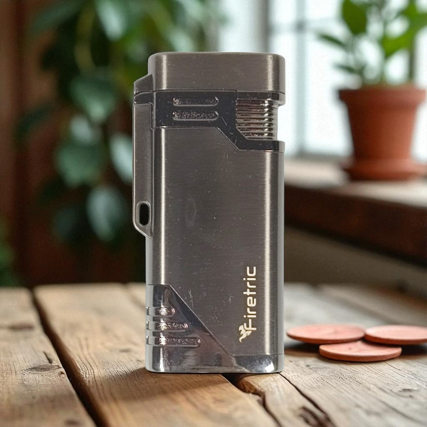 Korek Api Gas Lighter Double Jet Torch - Korek Api Gas Anti Angin - Korek Api Jet Torch Refillable -