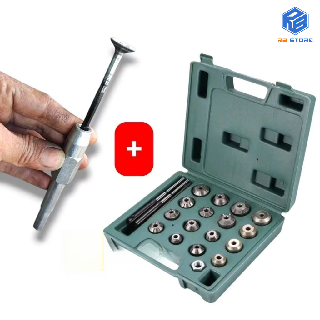 Set Alat Skir Klep Motorcycle Repair Cutter Valve Tool Setting Klep Katup Reamer Seat Jok Sepeda Uni