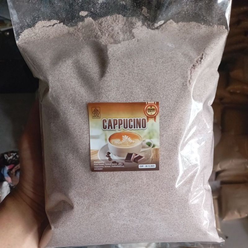 Capucino 1kg,capucino cincau,bubuk capcin,bubuk premium capucino,capucino kopi