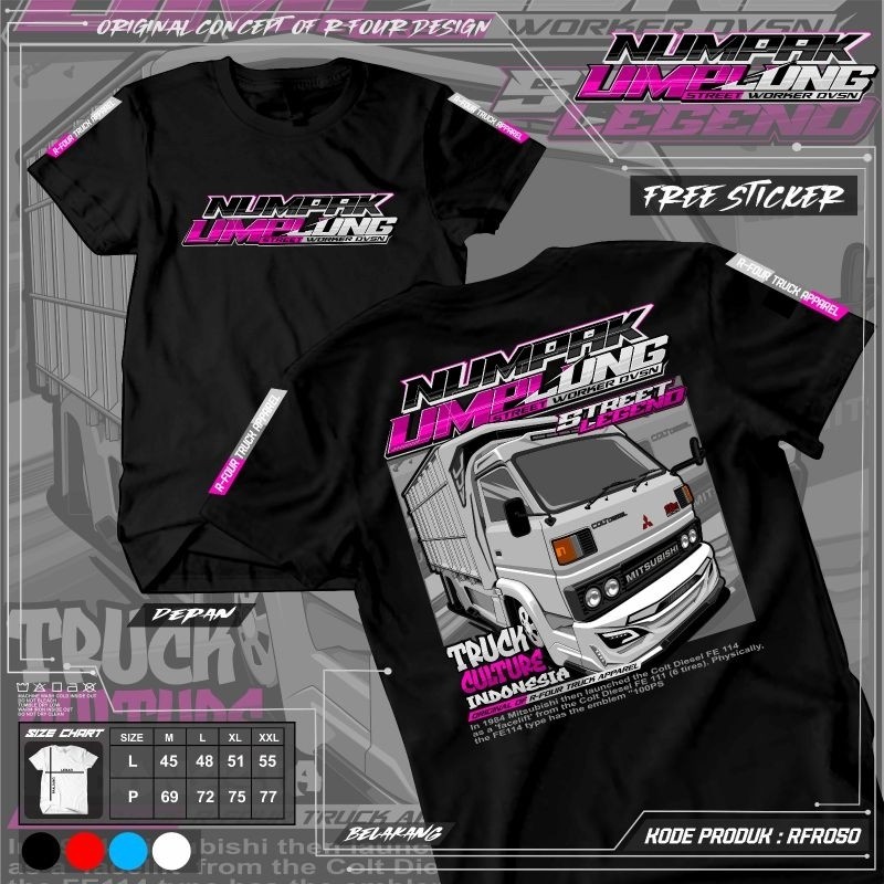 KAOS NUMPAK UMPLUNG RFR050 KAOS UMPLUNG KAOS UMPLUNG MANIA KAOS TRUK DEWASA