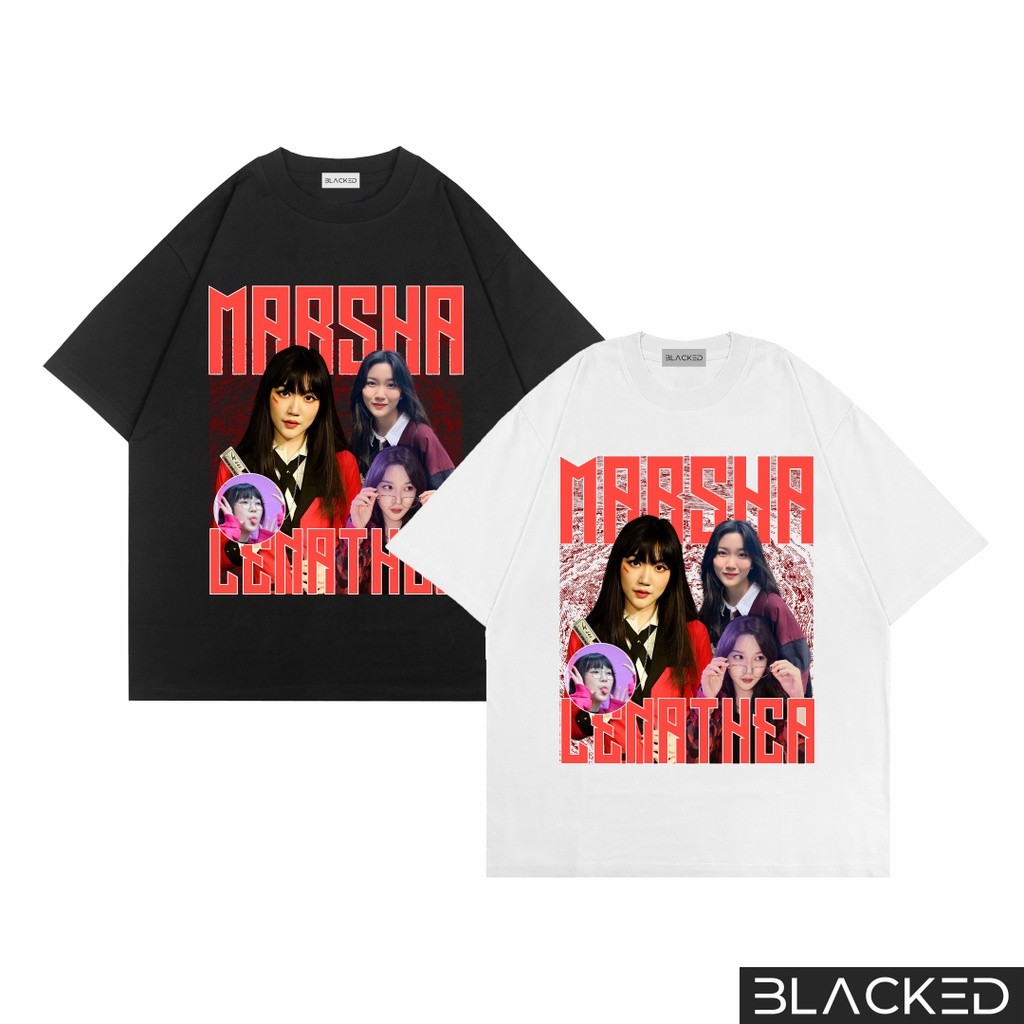 (COD) KAOS OVERSIZED JKT48 MARSHA LENATHEA / OVERSIZE TEES / BAJU OVER SIZE JKT48