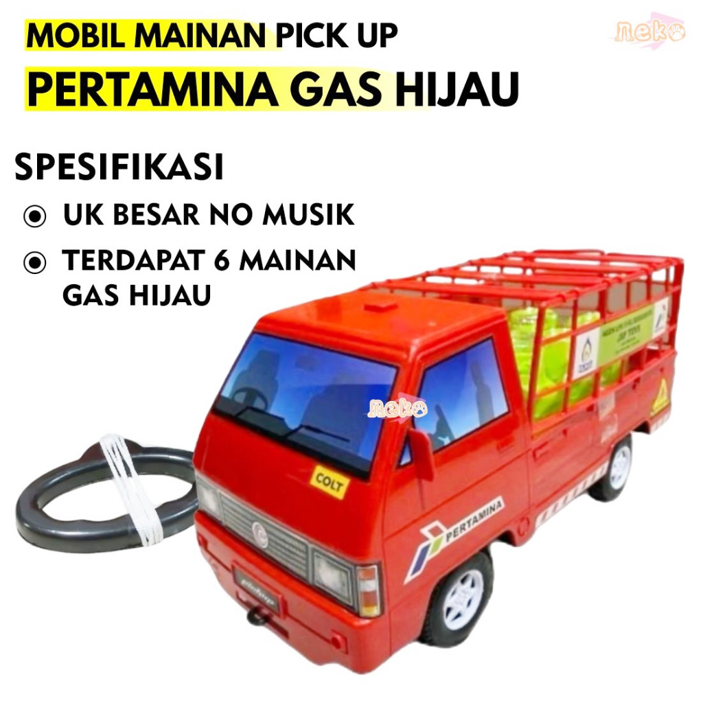 BISA COD MAINAN ANAK MOBIL PICK UP L300 / MAINAN ANAK MOBIL PERTAMINA PENGANGKUT LPG MINIATUR TANGKI