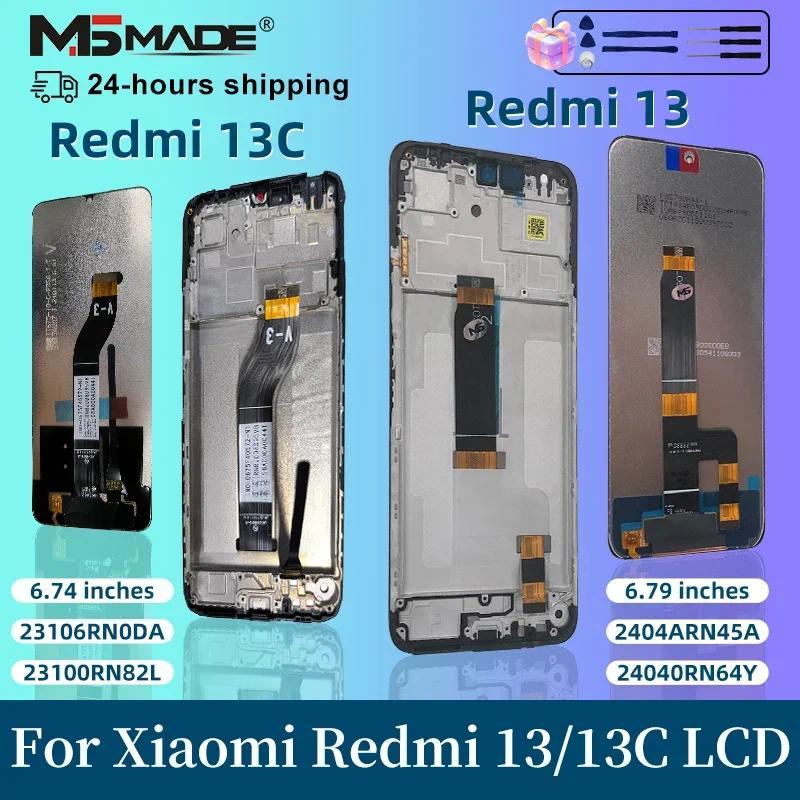 IPS" For Xiaomi Redmi 13 Display 2404ARN45A LCD Tou Screen Digitizer For Xiaomi Redmi 13C 23100RN82L