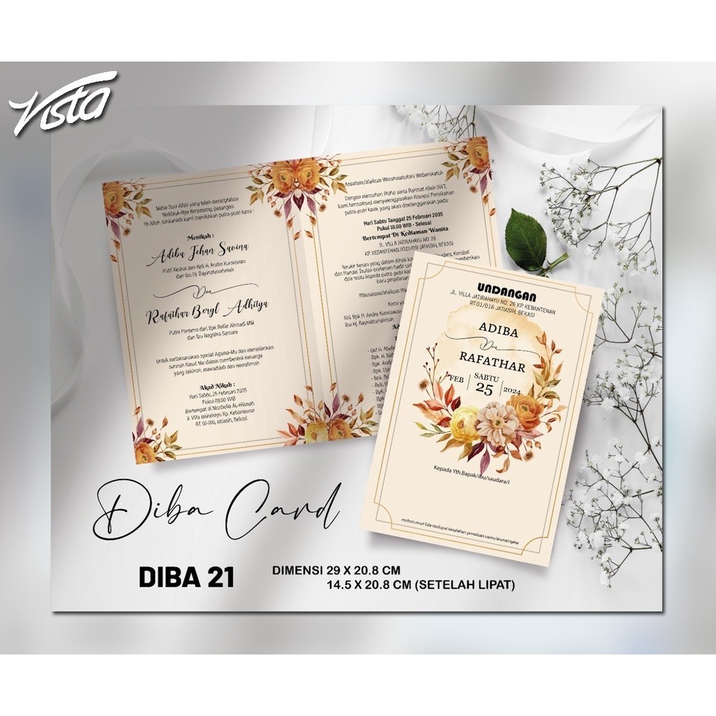 Blangko Undangan   Diba Card 21   Invitation