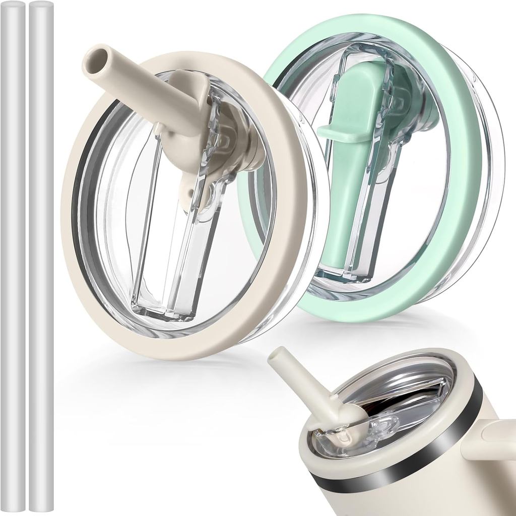 40oz Flip Straw Lid for Stanley Cup Leak Proof Spill-proof Cover Tumbler Lid Replacement for Stanley