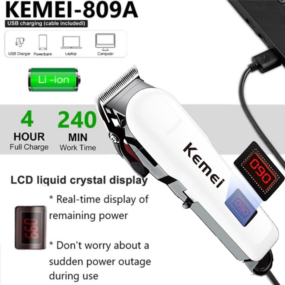 Electric Hair Clipper Hair Cut Maching Wireless Trimmer men Professional Clipper Machine Rechargeabl