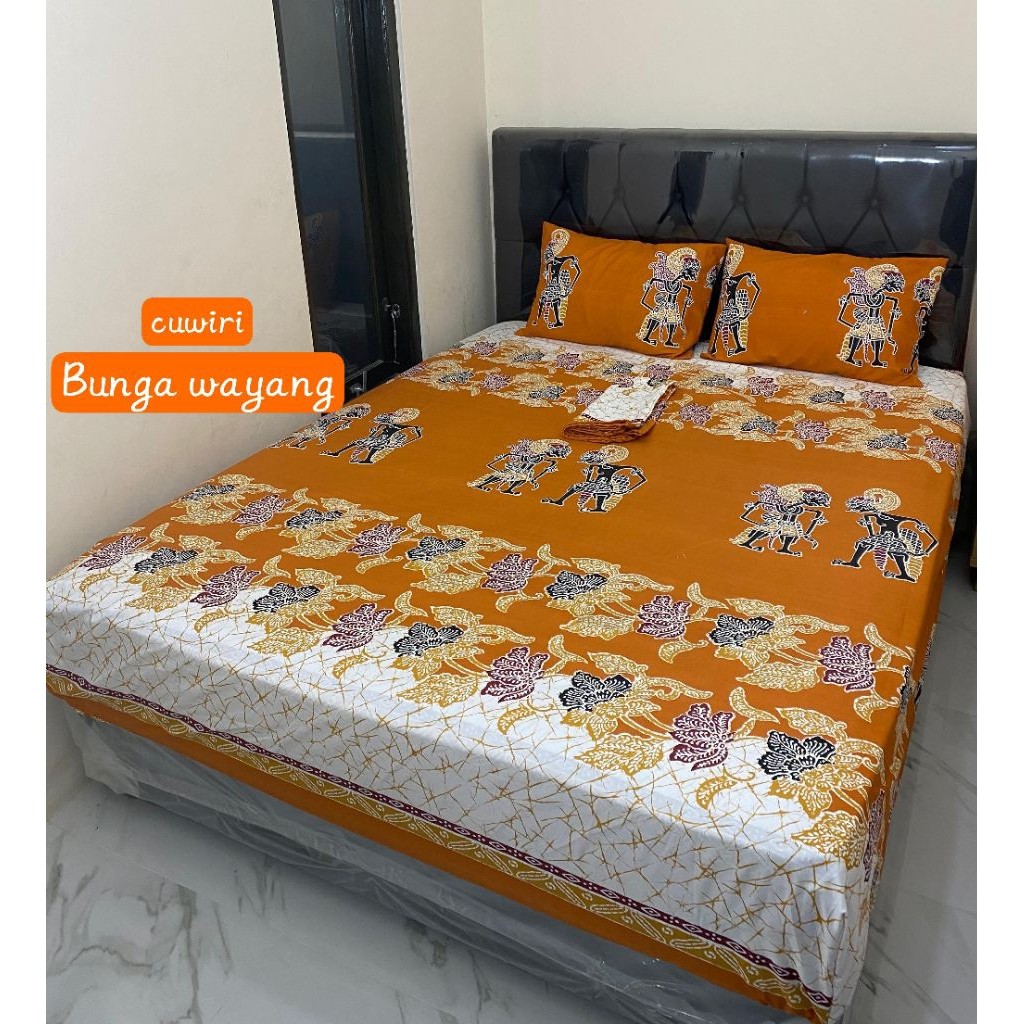 Sprei Motif Batik T30 Disperse Semua Ukuran